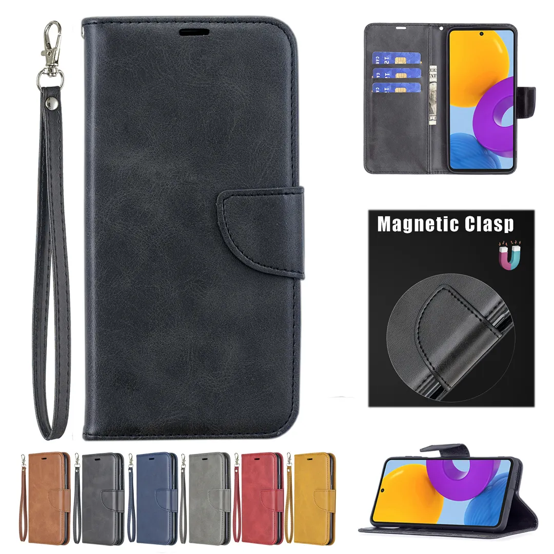 Custodie per telefoni flip per Samsung Galaxy NOTE 20 Ultra 10 Pro 9 8 motivo a righe in morbida pelle PU Custodia posteriore in TPU con fibbia magnetica