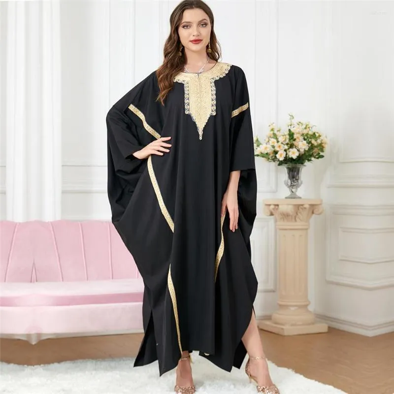 Ubranie etniczne koronkowa wstążka Abaya kobiety luźne maxi sukienka marokańska kaftan muzułmańska islamska indyka arabska impreza wieczorna suknia jalabiya caftan