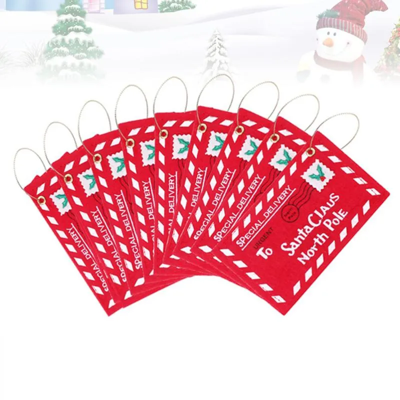 Cartes de vœux 9pcs Sacs-cadeaux de Noël Enveloppes de pochette réutilisables Candy pour enfants filles