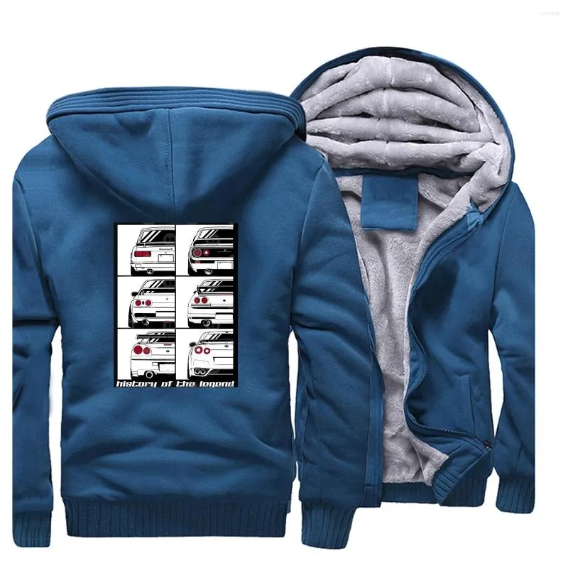 Heren Hoodies Heren Raglan Skyline Graphic Print Men Sweatshirt Fleece Warm Brand Zipper Jackets Hoge kwaliteit Autumn Winter Dikke jas