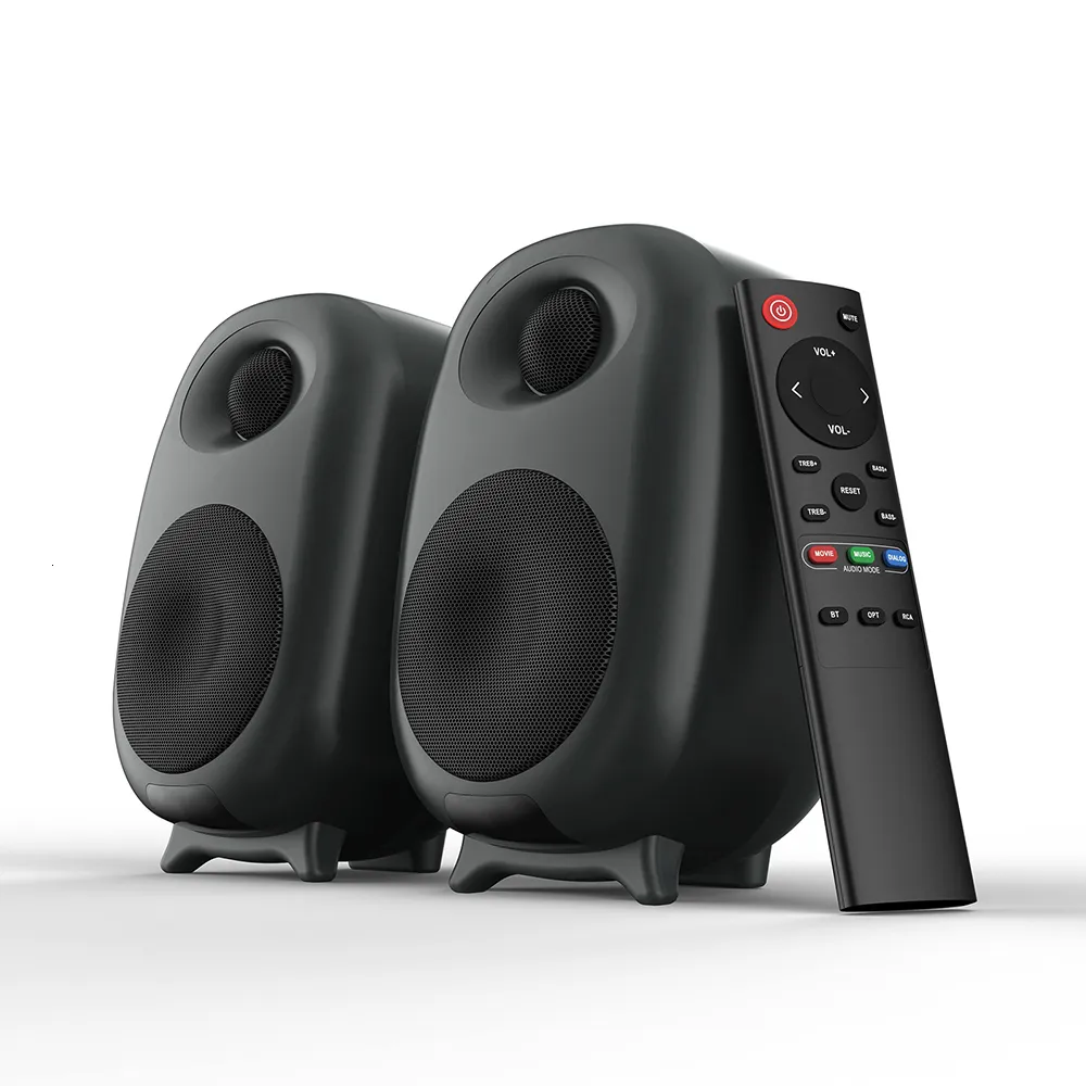 60W oyun Bluetooth HiFi Soundbar ev sinema sistemi ile sürükleyici ses deneyimleyin. Bas efekt ve OPT RCA bağlantı noktası ile PC, TV ve daha fazlası için mükemmel!