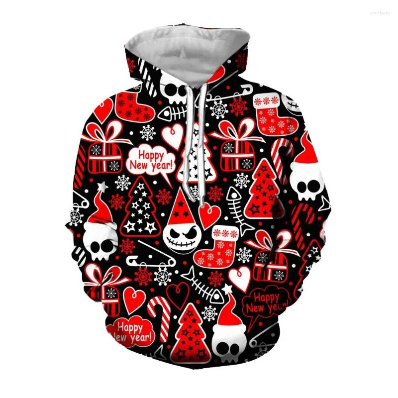 Men's Hoodies Jumeast 3D Christmas Santa Gloves Printed Casual Men Graphic Oversized Aesthetic Hoody's Festival Clothing Streetwear