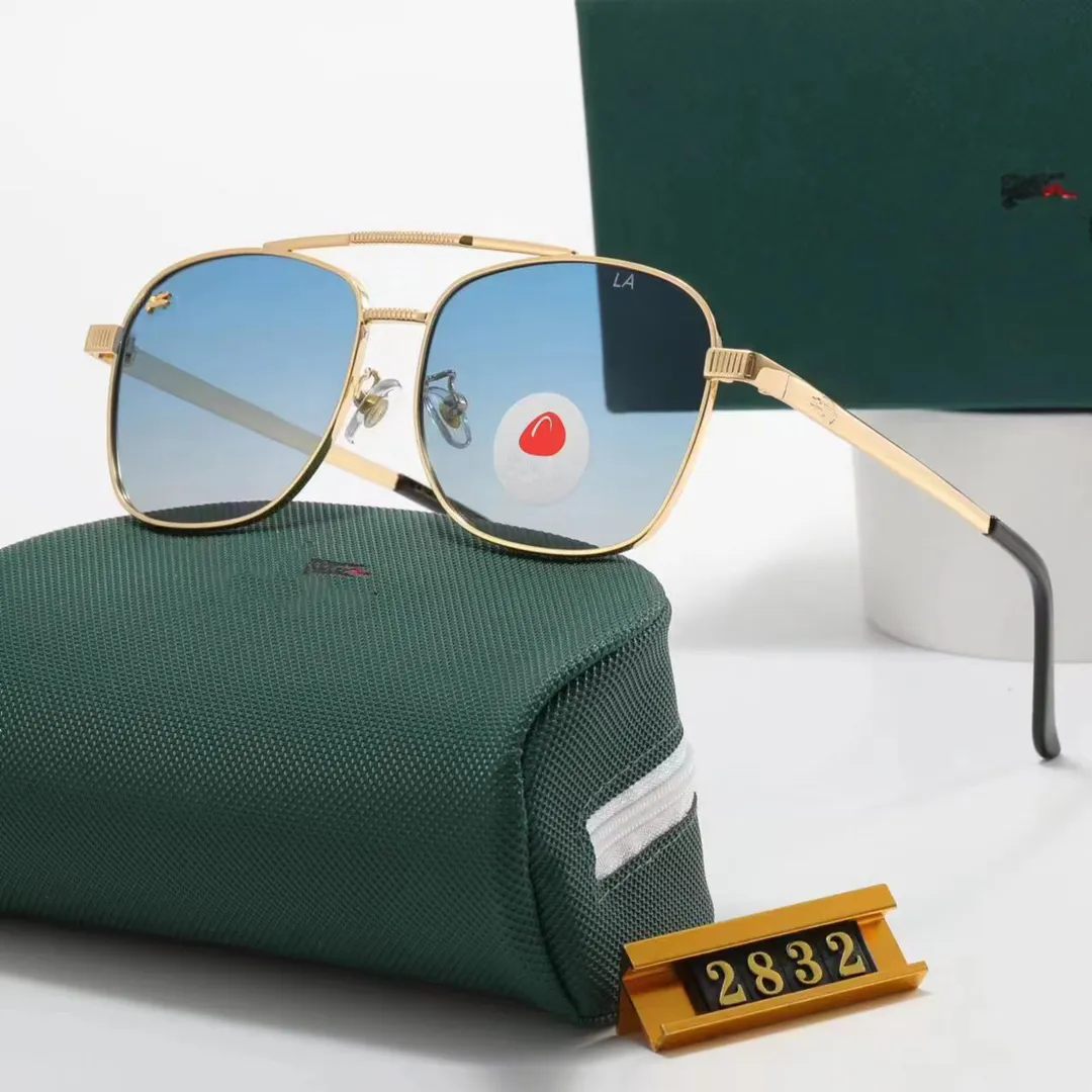 fashion Designers sunglasses Luxury aviator sunglasses women men frog Tide Cool glasses Beach shading UV protection polarized glasses gift with box
