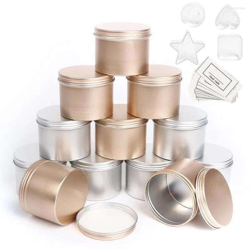 収納ボトル5pcs lid rid bulk container bultins for diy salves skin care beautyサンプル付き豪華なキャンドルジャー