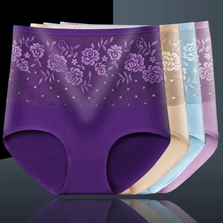 Underpants Women Panties Plus Size Belly Lingeries Ladies Breathable Cotton Underwear Briefs