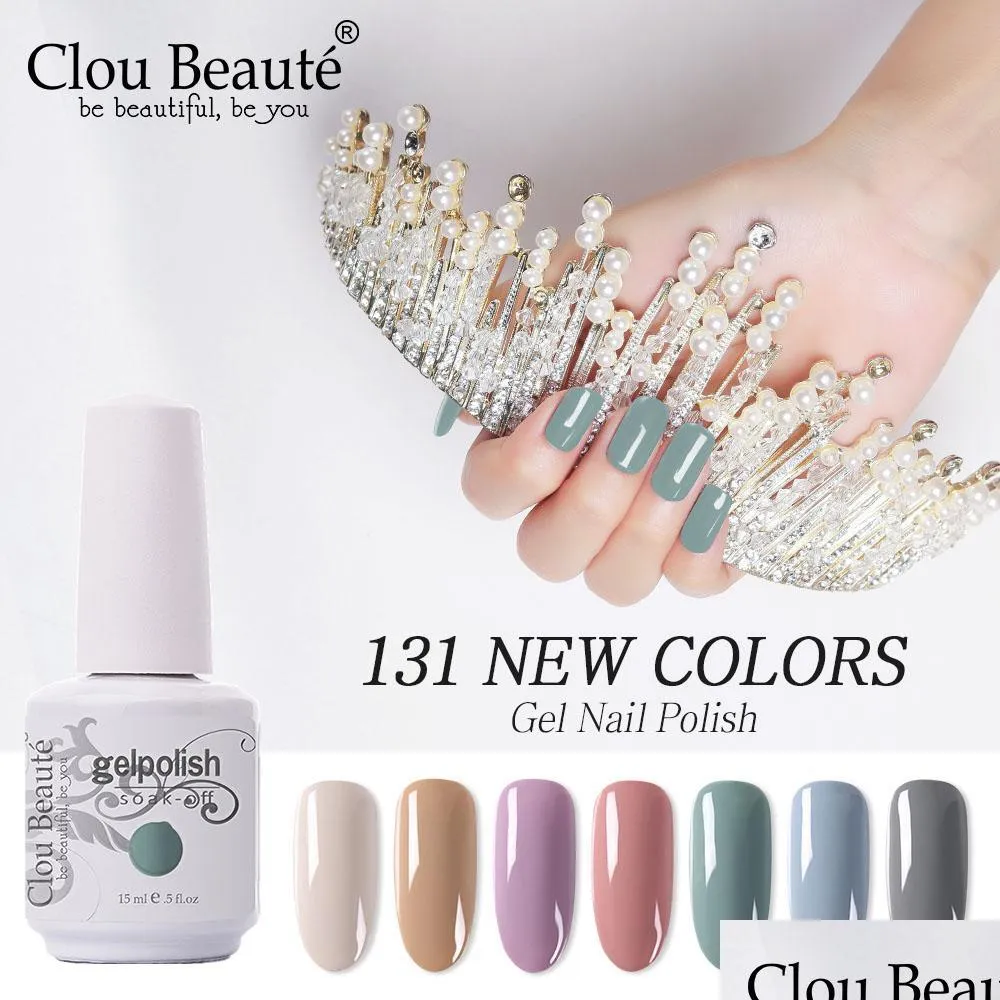 Nagel gel clou beeute 5pcs/lot uv vernis Pools set voor manicure gellak semi permanente hybride nagels art d dhwqi