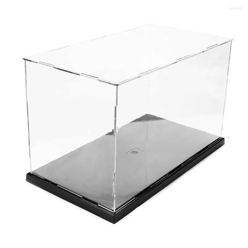 Smyckespåsar DIY Assembly Transparent Akryl Display Case Car Boat Toy Model Storage Box