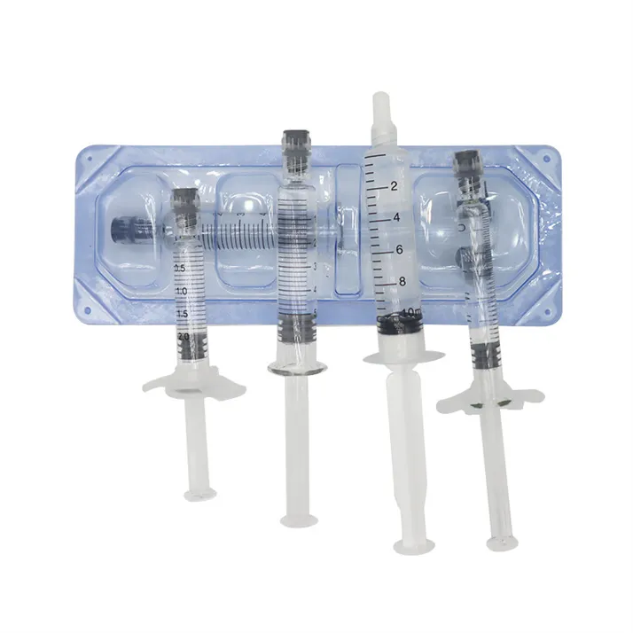 Articles de beauté 1 ml 2 ml 3ml 10 ml de remplissage de lèvre Injection injecteur de mésothérapie d'injection de gel dermique HA