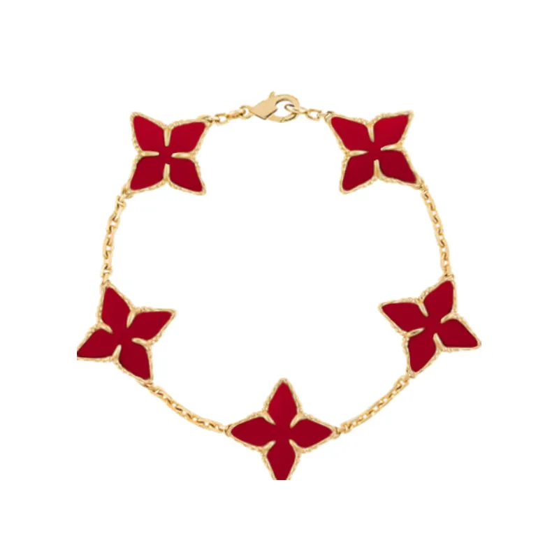 Luxury clover bracelet designer jewelry for women cleef love charm bracelets gifts Christmas Present Send your girlfriend