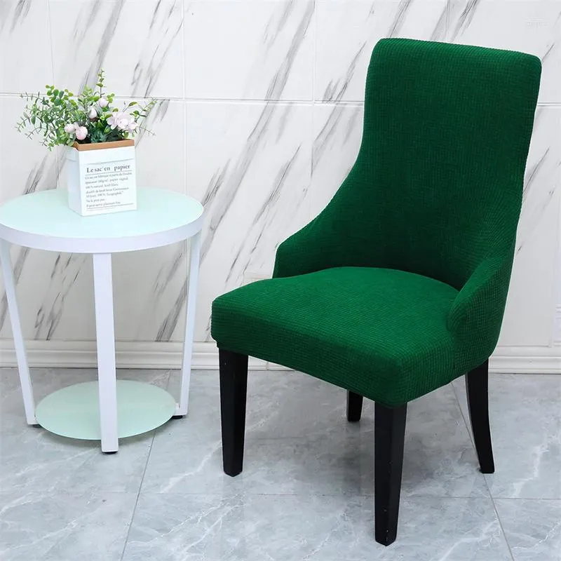 Fodere per sedie Nordic Tinta unita Copertura ad arco Poltrona da ufficio Polvere elastica Lavabile in lavatrice Moderna Decorazione da pranzo per la casa