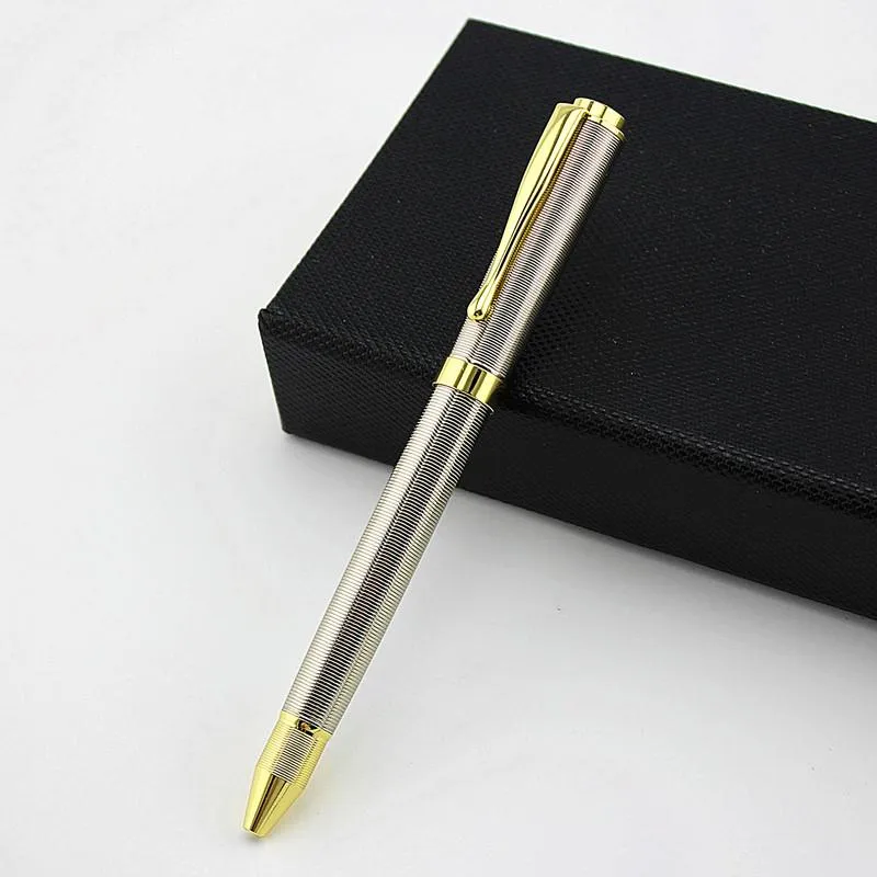 Penna in metallo di alta qualità di lusso 0.5MM penna a sfera nera in  metallo