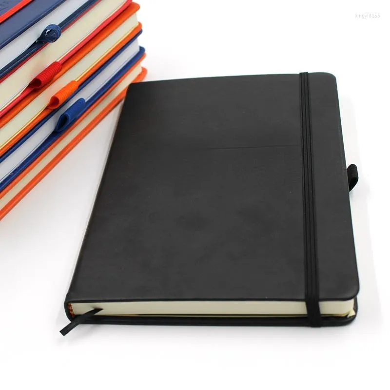 Pocketbok Notbok Mötesprotokoll Notepad Elastisk bandage Business Inbunden Dagbok Journaling Notböcker och tidskrifter