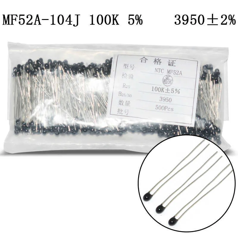 DHgate.com:20pcs NTC 100K Ohm Thermistor Kit - MF52A 3950, High ...