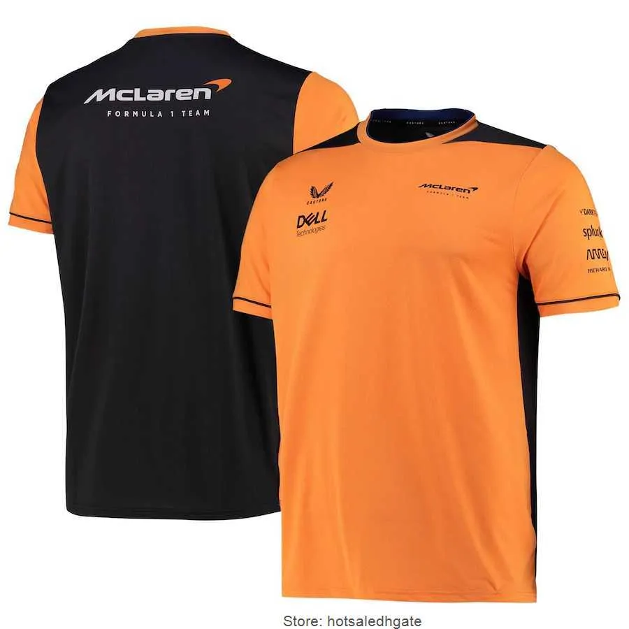 McLarens Moda Erkek T Shirt F1 Takım Üstü Yaz Yeni TShirt Erkekler Doğa Sporları Kısa Kollu Formula Bir Yarış Giyim Çabuk Kuruyan T-Shirt