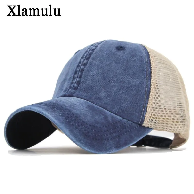Caps de bola Xlamulu Mesh Snapback Baseball Women Sun Hats For Men Sport Casquette Bone Gorras Summer Summer Outdoor Macho Cap Hat