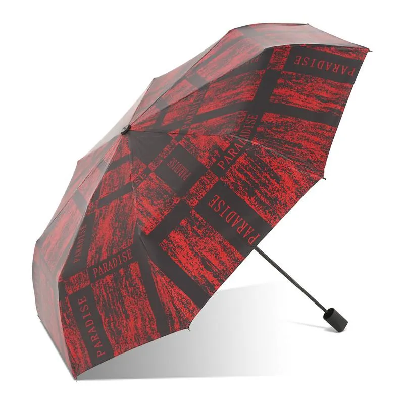 Paraplyer resor fällbara stora damer paraply vindtät regn bärbar mode regenschirm hushållsprodukter jj60ys