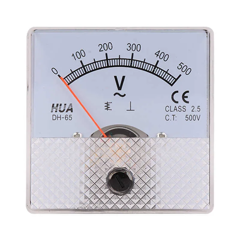 DH-65 Kare AC Analog Voltmetre 5V10V15V20V30V50V100V150V200V250V300V400V450V500V600V Voltaj Ölçer Fabrikası Doğrudan Satışlar.