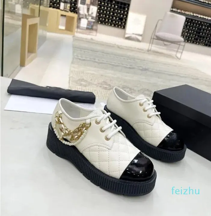 2023 New Fashion Designer Designer Casual Shoes Top версия Pure Handmade Custom New Fashion Ladies Single Shoes Top Caffice