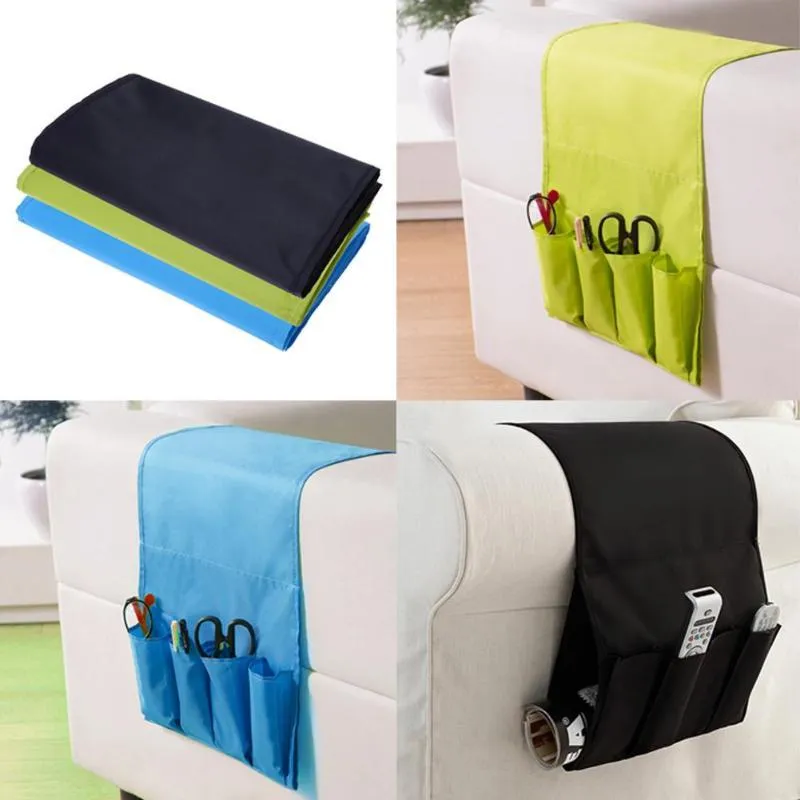 Storage Bags Bag Household Bed Sofa Arm Hanging Foldable For TV Remote Control Cell Phones Holder Organizer 4 Pockets Portable