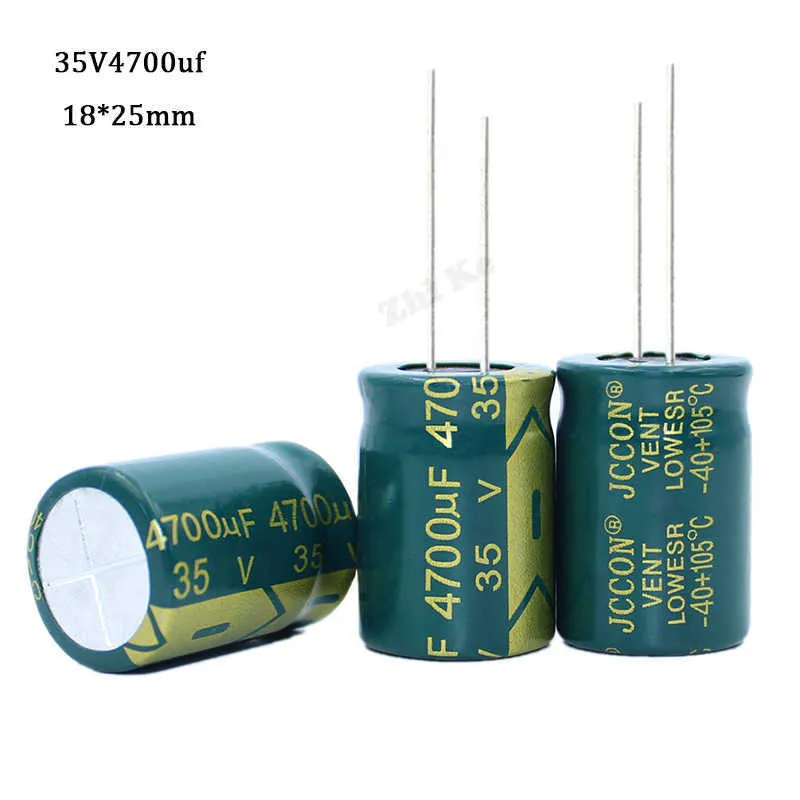 20pcs/lot 35V 4700UF 고주파 저임금 저임금 알루미늄 전해 커패시터 4700UF 35V 18*25 20% 105c