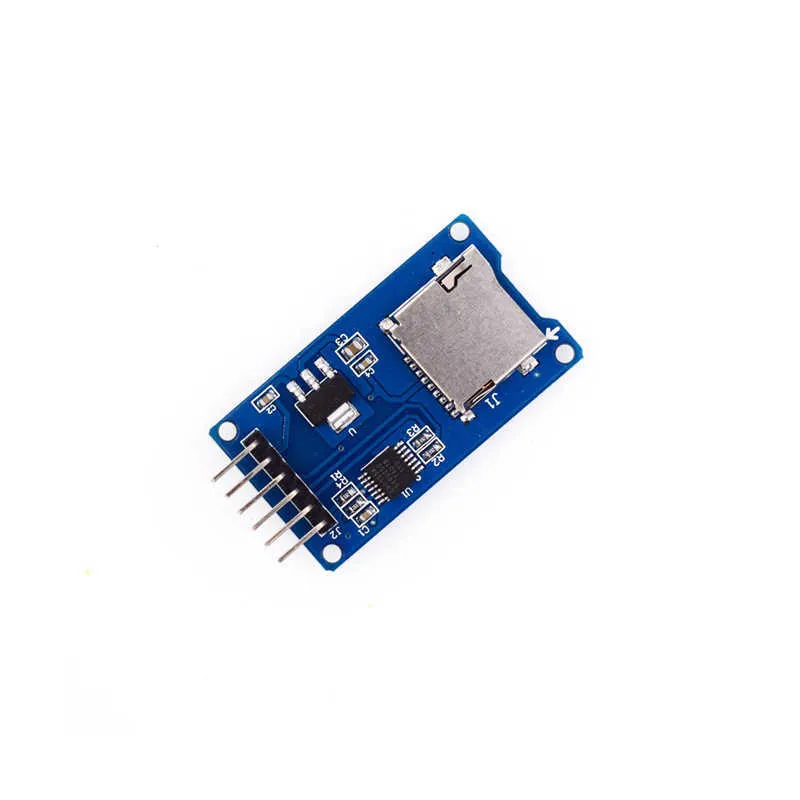 Micro SD -kort Mini TF Reader Module SPI -gr￤nssnitt med niv￥omvandlarchip f￶r Arduino