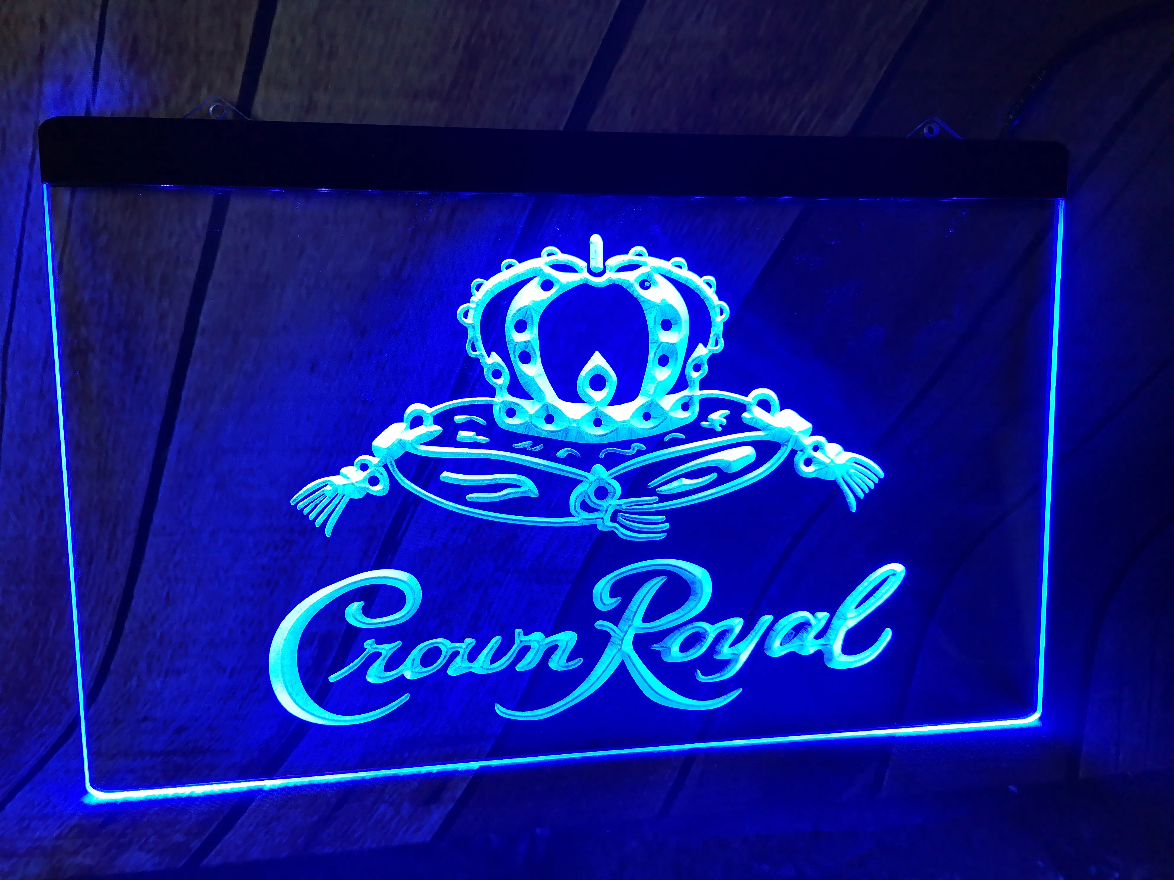 Crown Royal Derby Whiskey NR Beer Bar Pub Club 3D -borden LED NEON LICHT SPORT