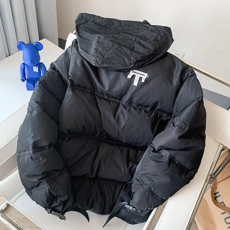 Mens Adererror Oversized Down Jacket: Thickened Color Blocking 1:1