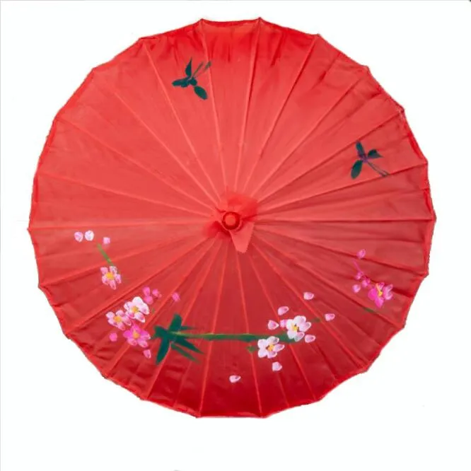 Fournitures de fête festives adultes chinois fait à la main tissu parapluie mode voyage couleur bonbon Parasol parapluies décoration de fête de mariage