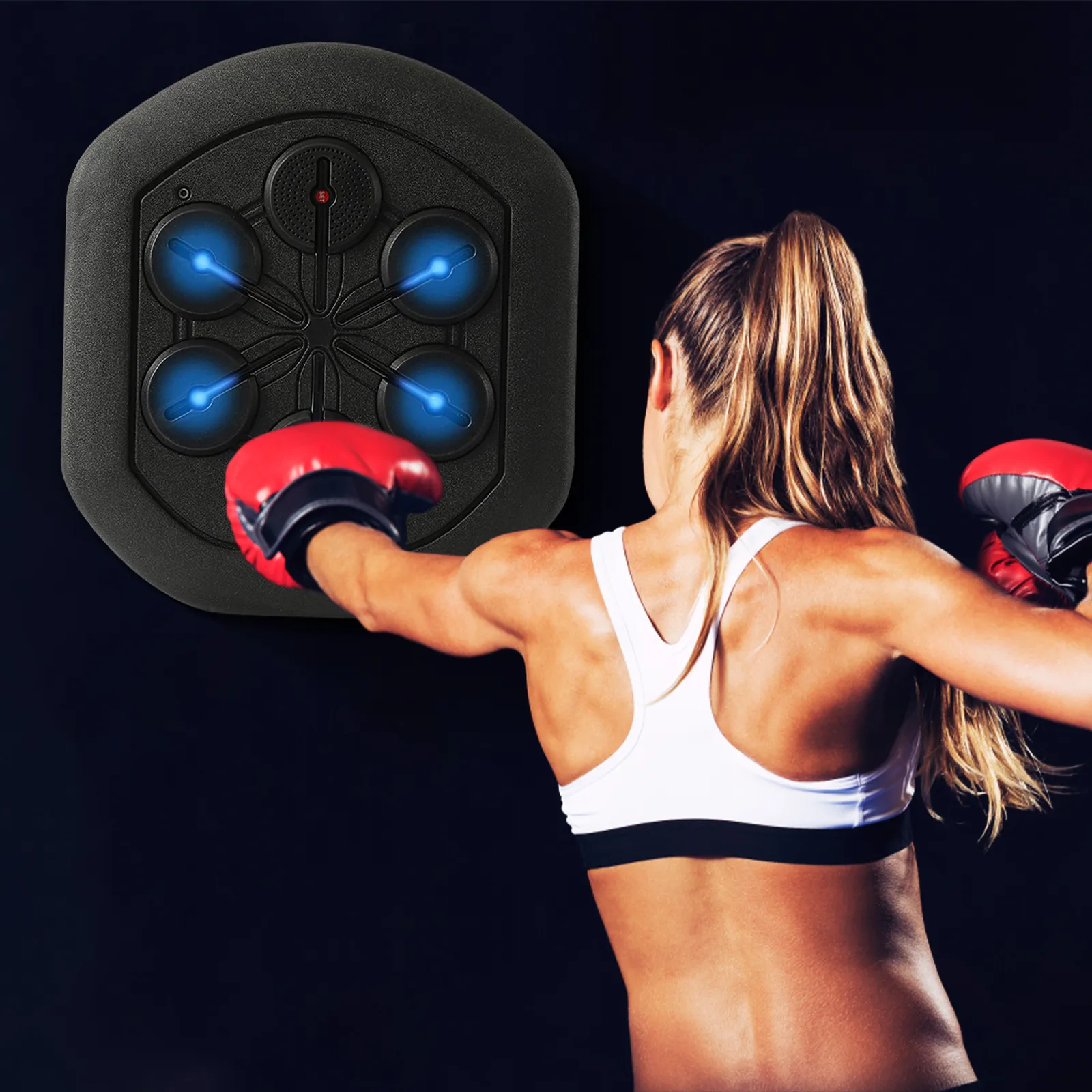 Punching Balls Music Boxing Machine Boxing Training Wall Target for Boxing  Reaction Sports Martial Arts Speed Gyms Home 230114