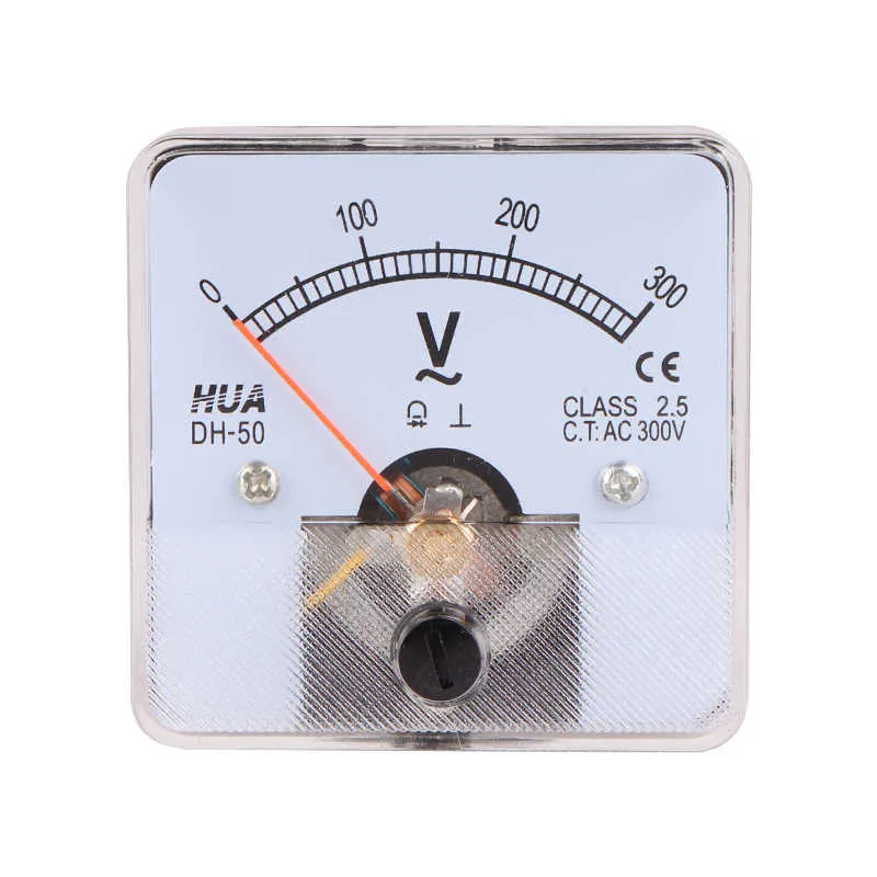 DH-50 AC Analog Voltmetre 5V 10V 15V 20V 30V 50V 100V 150V 200V 250V 300V 400V 450V 500V 600V Voltaj Ölçer