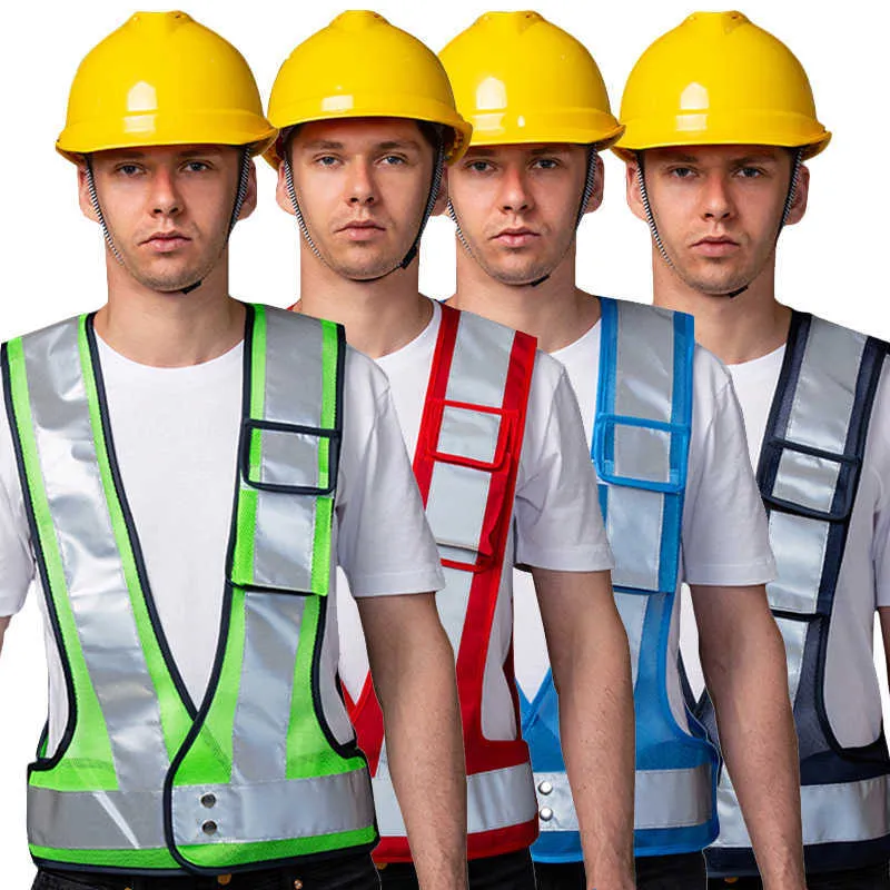 High Visibility Safety Vest - Reflective Workwear for Construction ...
