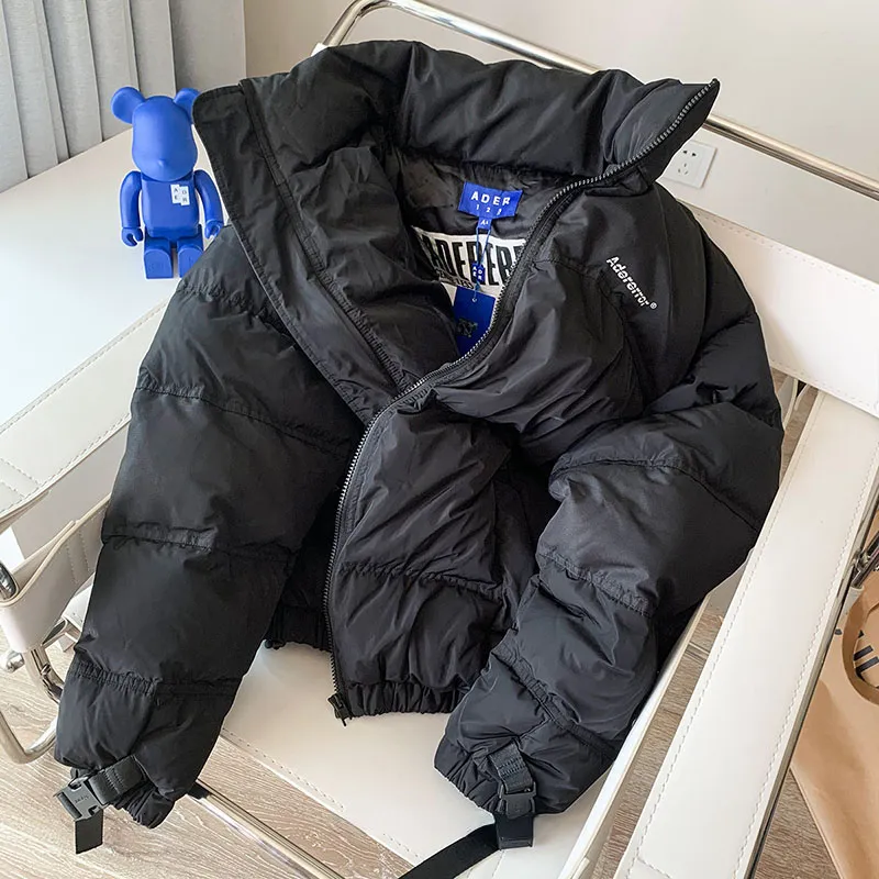 Mens Adererror Oversized Down Jacket: Thickened Color Blocking 1:1