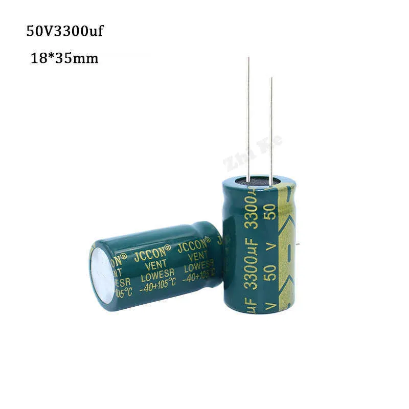 1PCS 3300UF 50V Capacitor eletrol￭tico radial 50V3300UF Capacitor de alta frequ￪ncia 18x35mm