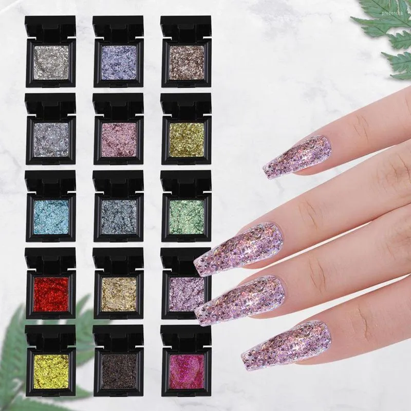 Gel per unghie Glitter semipermanente Vernici fai da te Potherapy Colla Shell Art 3D Polish