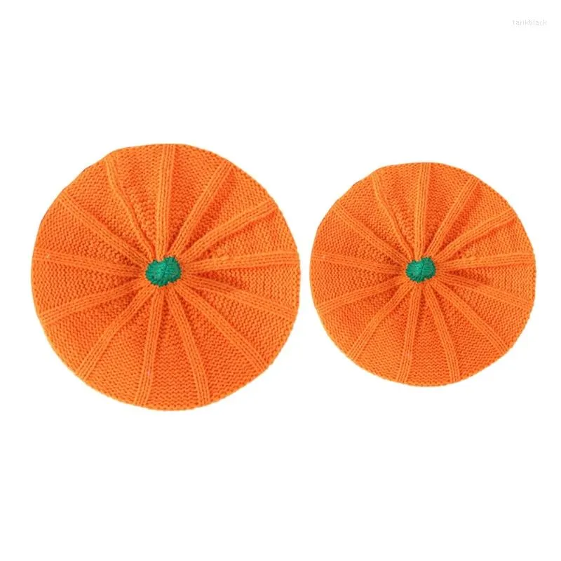 Boinas Padres Niños Boina Artista Sombrero Calabaza Sombreros de Halloween Otoño Invierno Para Adultos Damas Suministros R7RF