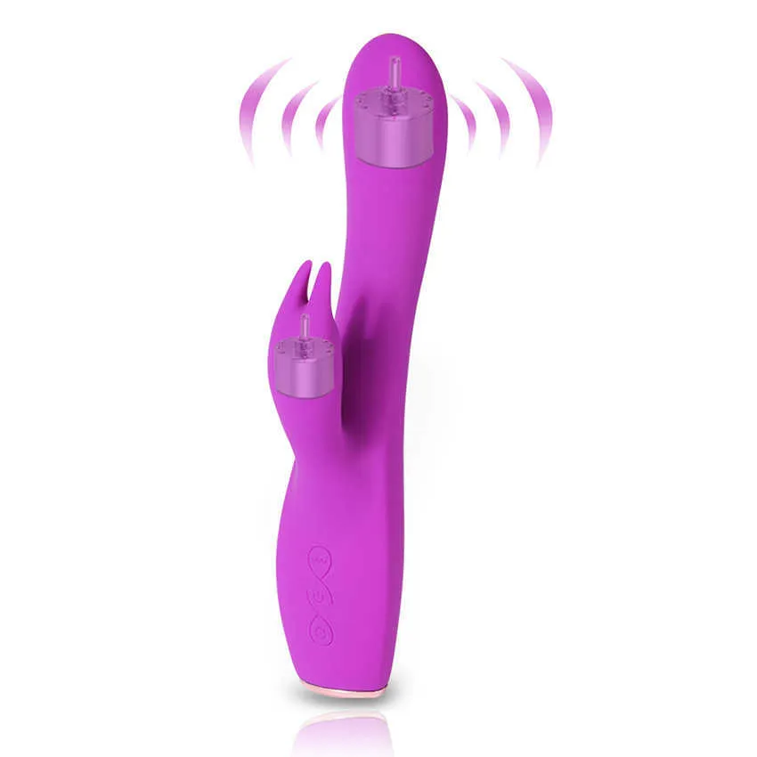 Kosmetyki para masturbator wibrator łechtaczka kobiet wibracje masażer bólu Kobieta G-punkt Rabbit 2 silniki doładowania dildo seksowna zabawka