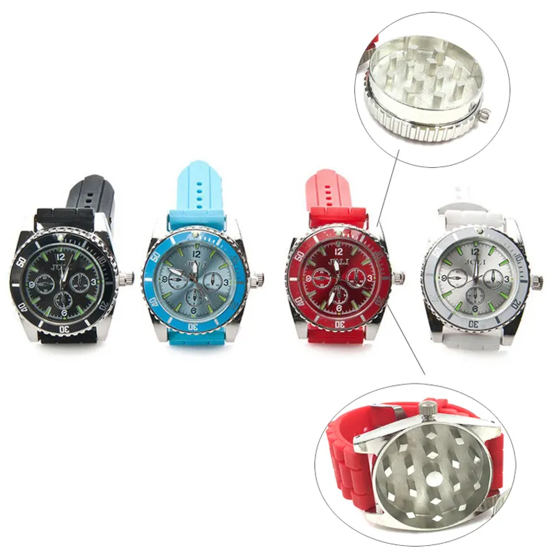 Metal Grinder Creativity Watchs Smoke Zinc Alloy Grinders Watch Wristband Smoke Crusher Smoking Tool Set