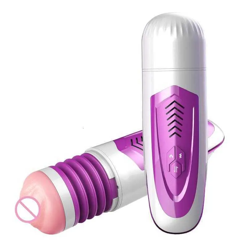 Sexspielzeug Massagegerät Automatisches Saugen Masturbator Männer Masturbationschale Vagina Oral Lecken Spielzeug Flugzeug Männlicher Vibrator für Männer