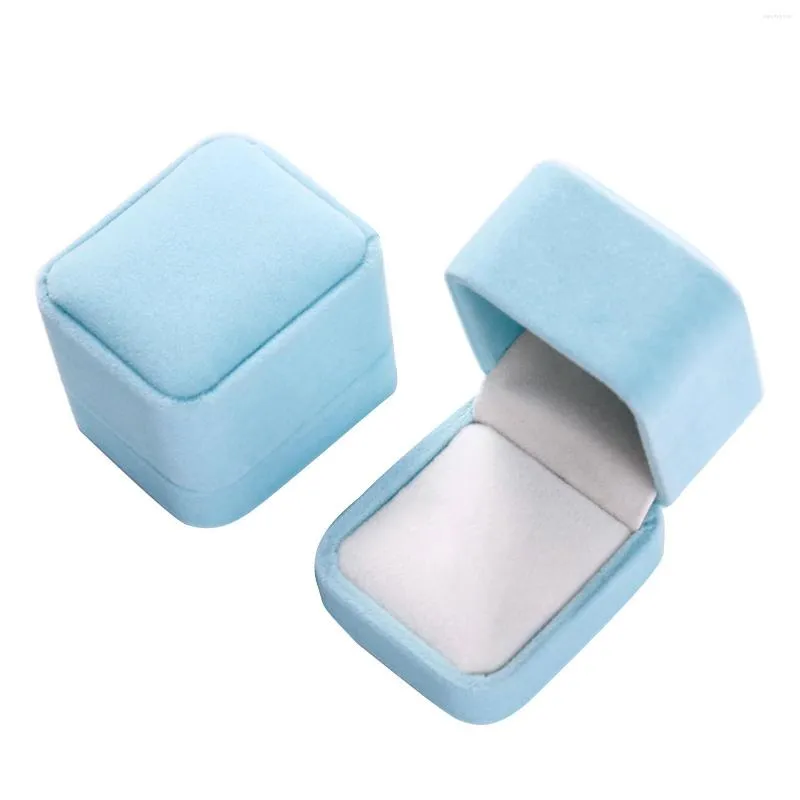 Schmuckbeutel-Box für Ohrringe, Halsketten-Set, quadratische Verpackung, Schmuck-Organizer, Geschenk für Mädchen