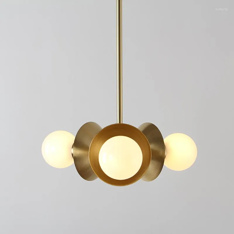 Hängslampor minimalistiska kreativa matsal vardagsrum alla koppar glas ljuskrona