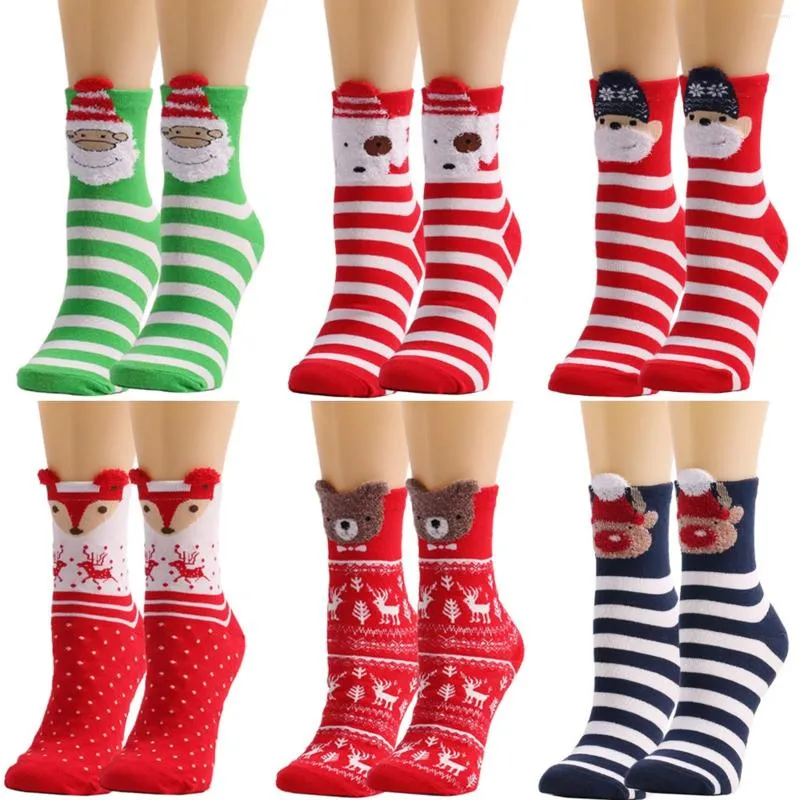 Women Socks Men Lover Christmas Celebrate Santa Elk Gift Party Biscuits Snow Happy Funny Tide Cotton