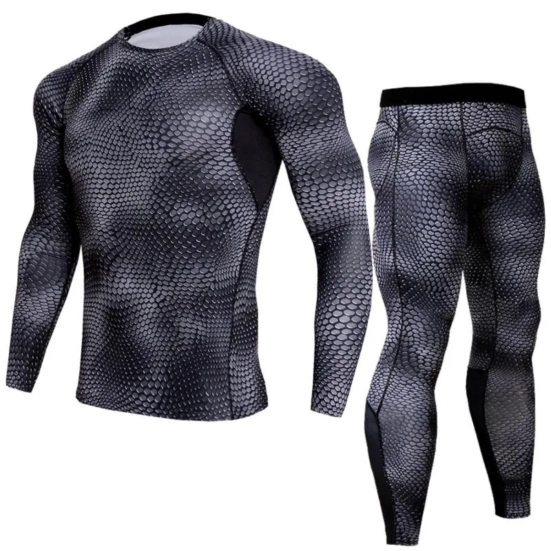 Trajes masculinos de trajes superior colorido pescoço sólido e de mangas compridas fitness calça de secagem rápida outono redondo masculino grande flerose mausmen's