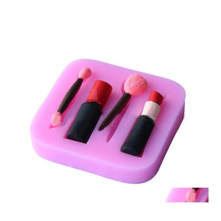 Stampi da forno Fai da te Stampi Sile Torta Fondente Sapone Mod 3D Bellezza cosmetica Forma di rossetto Strumento alimentare Bakeware Alta qualità 1 4Sk G2 Drop Ot7Xw