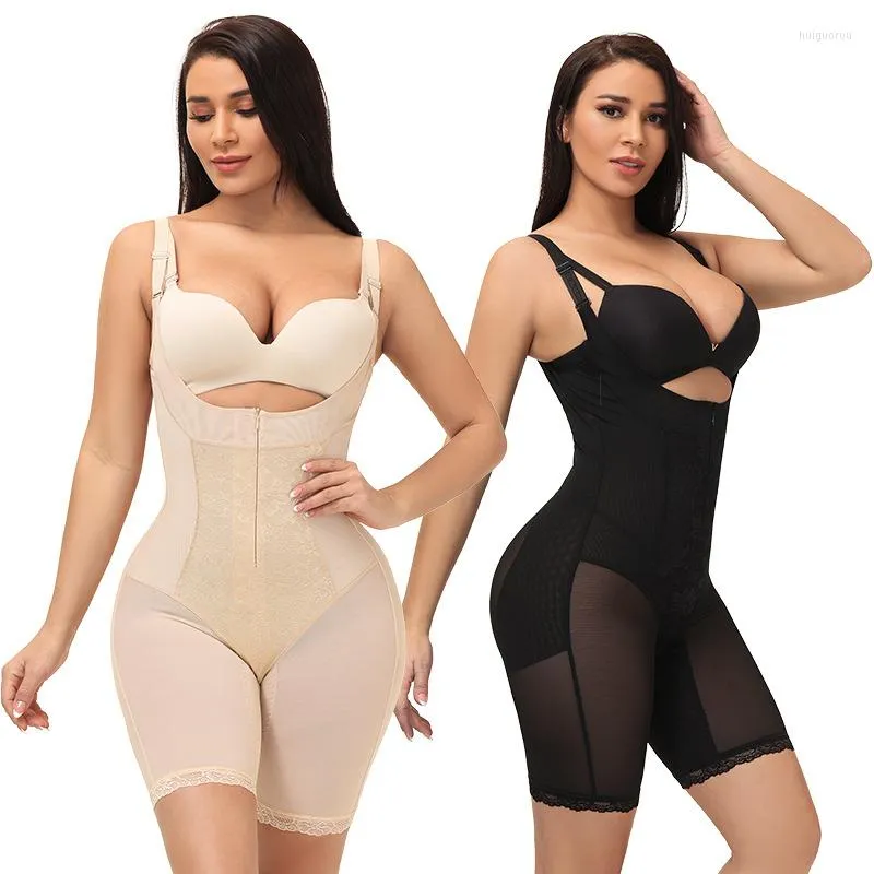 Modelagem feminina Modelagem de tira de tira Bainha de barriga feminino e shapewewear bodysuit coxa TRIMER SABELA TREINADOR Pós -parto fajas