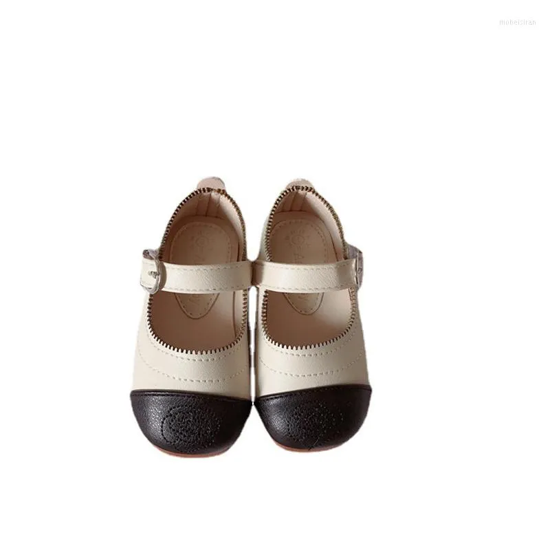 Zapatos planos CMSOLO para niños pequeños, moda de cuero para bebés, verano, otoño, niños, parte inferior suave, princesa, niñas, niñas corriendo