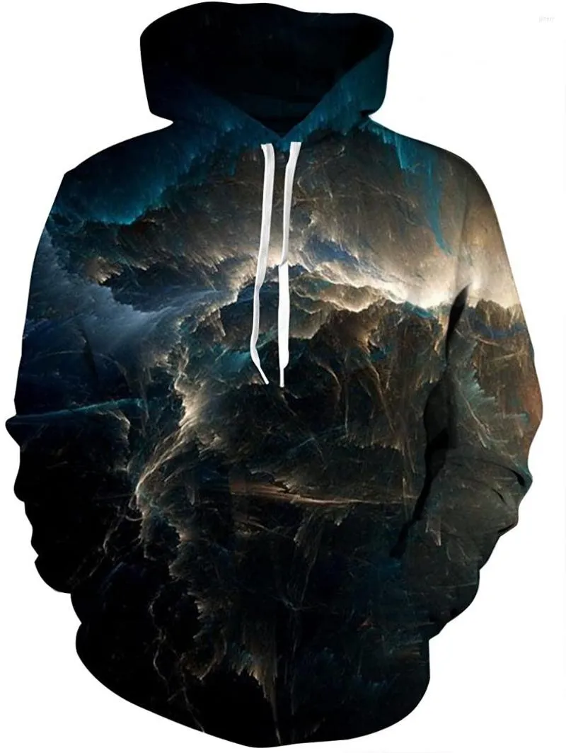 Herrtröjor tröja unisex 3d nyhet för män kvinnor coola grafiska pullover tröjor med fickor