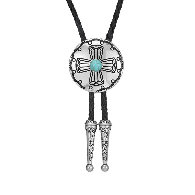 KDG Western Cowboy BOLO Mens Zipper Tie Zinc Alloy Cross KDG Western Cowboy BOLO Mens Zipper Tie Zinc Alloy Cross