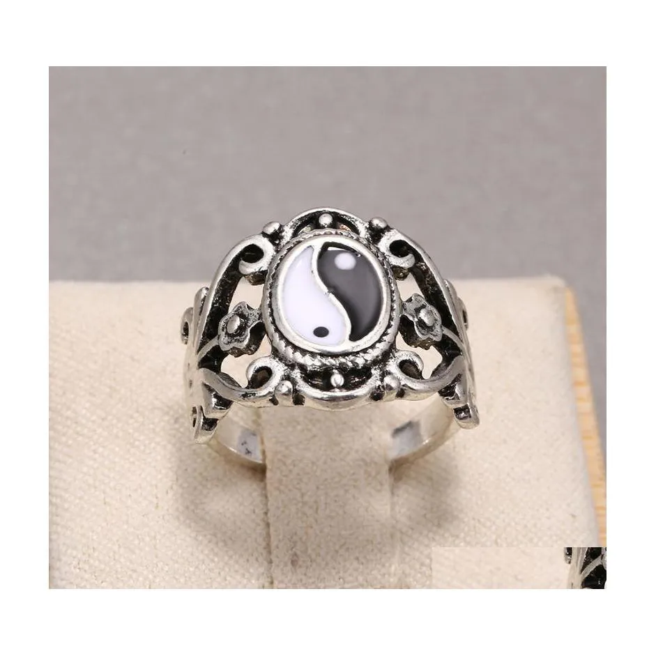 Pierścienie klastra vintage klasyczny styl pionowy plotek kwiatowy Kobiety pierścień urodziny data prezent dekoracja biżuterii mały komputer dhmko