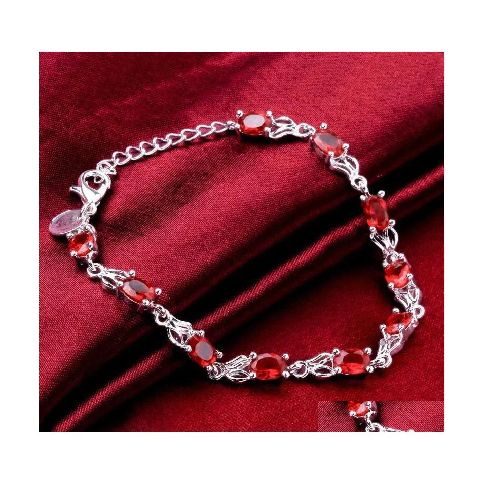 Bracelets de charme Bracelet à breloques Bijoux indiens Pseras Infinity 925 Sterling Sier Drop Delivery Dhbss