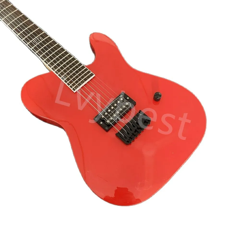 LVYBEST ELEKTRYCZNA GUTA ELEKTRYCZNA SIEDEM NOWOŚĆ RED ELEKTRYCZNEGO GUITROWY STRING Custom TL Style Single Wave